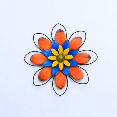 Metal Garden Ornaments Modern Flower Metal Garden Wall Decorations