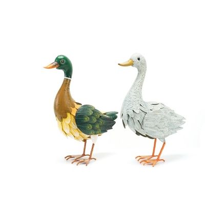 ODM Metal Duck Animal Garden Ornament Customized Rustproof BSCI