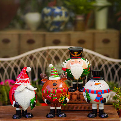 Santa Claus Custom Metal Christmas Decoration Ornaments Rustproof