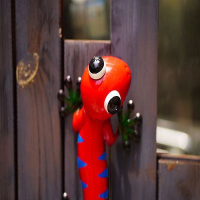 Yard Metal Gecko Wall Decor Hanging Metal Lizard Garden Ornament