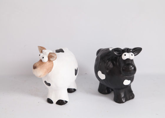 Handmade Ceramic Pottery Sheep Garden Ornaments In Different Sizes
